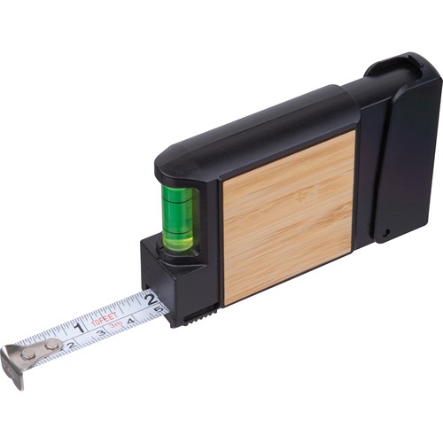 Mètre ruban 3 mètres avec niveau à bulle Halifax