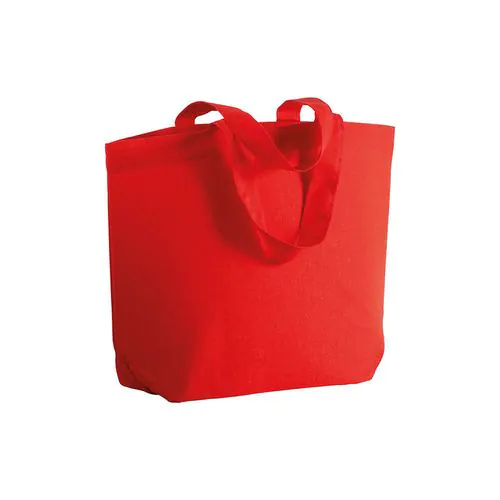 120 g/m2 cotton shopping bag, short handles and bottom gusset 120 g/m2 cotton shopping bag, short handles and bottom gusset
