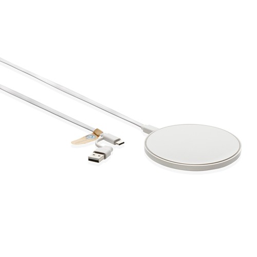 10W Wireless Charger aus RCS Standard recyceltem Kunststoff 10W Wireless Charger aus RCS Standard recyceltem Kunststoff