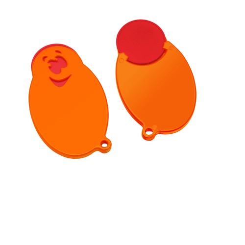 Chip holder with 1€ chip "face" Chip holder with 1€ chip "face"