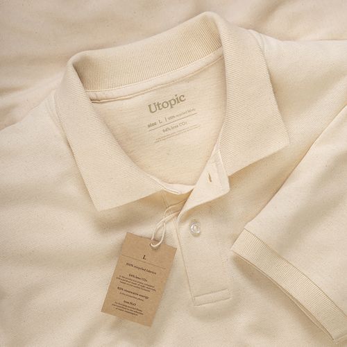 Polo 100% tissu régénéré
