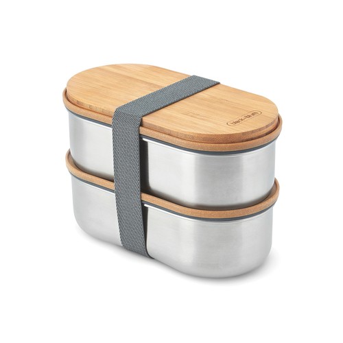 Black+Blum Stainless Steel Double Bento Box Black+Blum Stainless Steel Double Bento Box