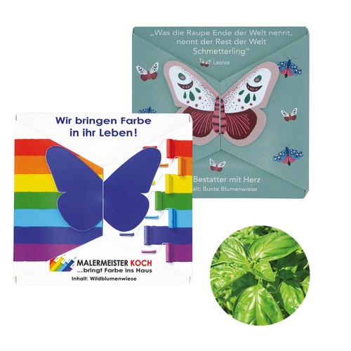Closure – Butterfly Seed Card - Basil Closure – Butterfly Seed Card - Basil