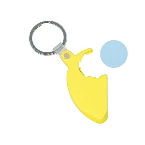 KEY-RING TOKEN HOLDER WITH SCRATCHCARD SCRAPER