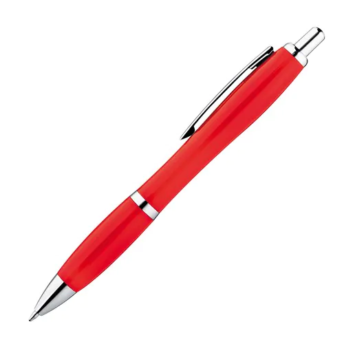 Bolígrafo plástico multicolor con clip metálico