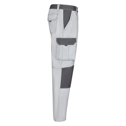 VL NJORD. Two-tone multi-pocket twill trousers (240 g/m²), in cotton (35%) and polyester (65%)