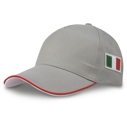5 PANELS CAP WITH ITALIAN FLAG