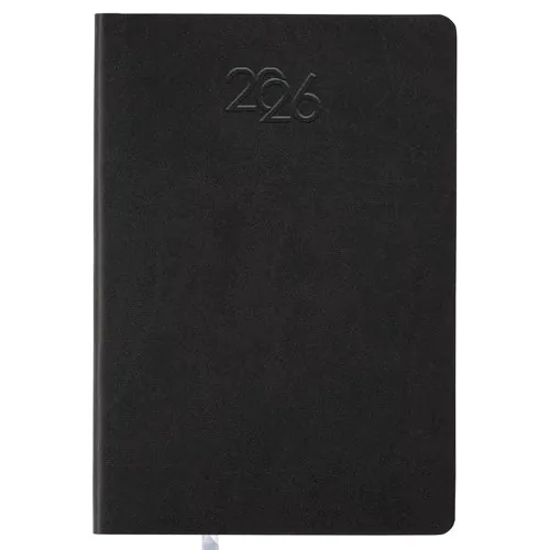 Agenda hebdomadaire 2026 avec couverture souple en PU Agenda hebdomadaire 2026 avec couverture souple en PU