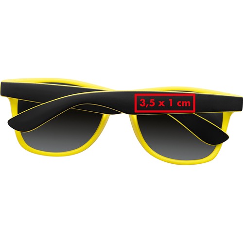 Bicoloured sunglasses with mirrored lenses