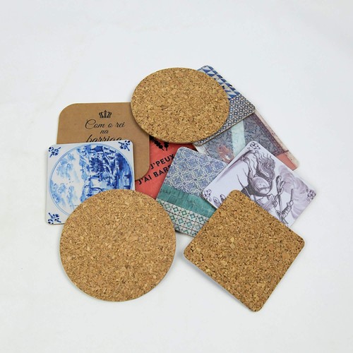 BASE DE TASSE EN LIÈGE 8CM PERSONNALISABLE