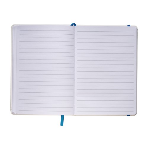 Bloc note avec élastique et feuille de papier à ligne