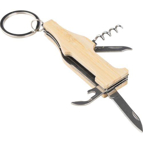 Bamboe multitool-sleutelhanger Inaya