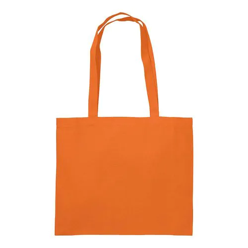 200 g/m2 cotton shopping bag, long handles and gusset