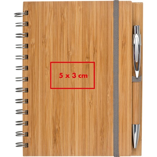 Bloc de notas con tapa de bambú A5 Bloc de notas con tapa de bambú A5