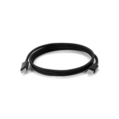 JEMISON. USB-C to USB-C cable with braided cord (60W), made from ABS, stainless steel, aluminium and polyester JEMISON. USB-C to USB-C cable with braided cord (60W), made from ABS, stainless steel, aluminium and polyester