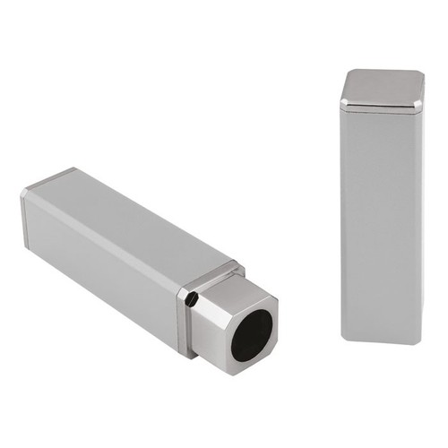 ALUMINIUM BOX  SQUARED COLOUR SILVER