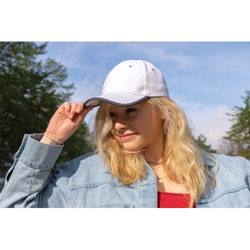 Casquette contraste 6 panneaux coton recyclé Impact AWARE™