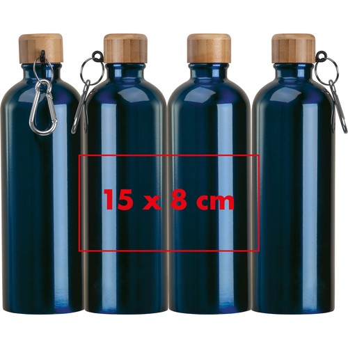 Drinkfles van rvs met karabijnhaak, 750 ml Drinkfles van rvs met karabijnhaak, 750 ml