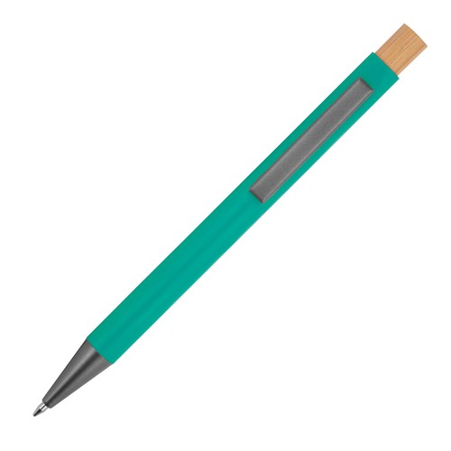pen made from recycled aluminium with bamboo pusher pen made from recycled aluminium with bamboo pusher