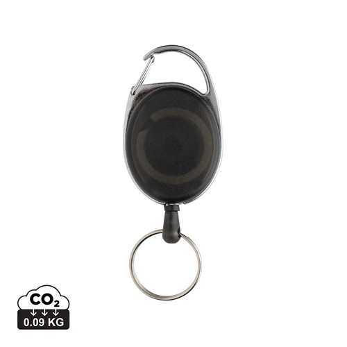 Porte-clés à clip extensible en ABS recyclé RCS Porte-clés à clip extensible en ABS recyclé RCS