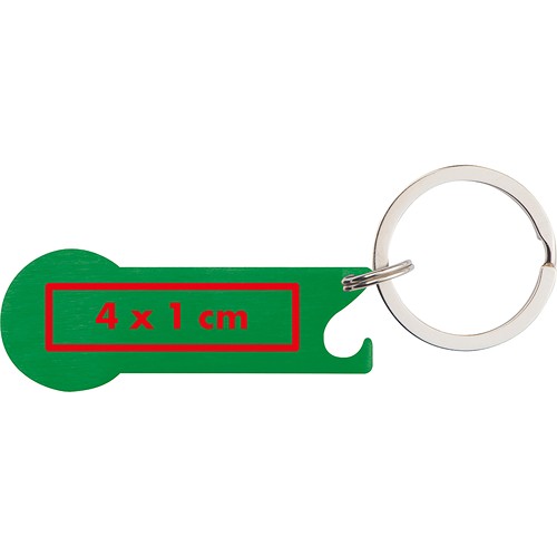 Sleutelhanger winkelwagenmuntje