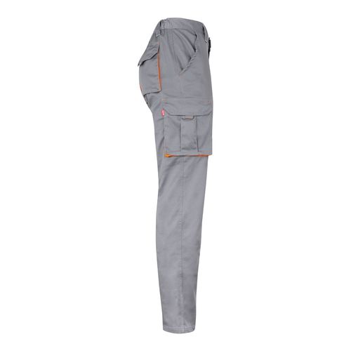 VL HYPNOS. Pantaloni in twill bicolore con diverse tasche (200g/m²), in cotone (35%) e poliestere (65%)