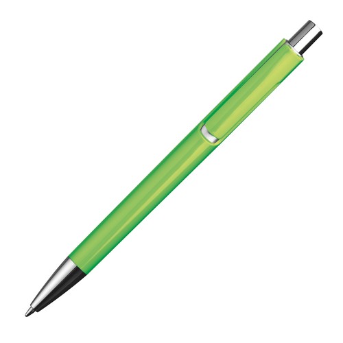 Stylo bille avec applications argentées
