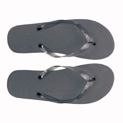 Tong UNISEXE avec semelle en PE (120 g) et lanière en PVC transparente. Taille unique Tong UNISEXE avec semelle en PE (120 g) et lanière en PVC transparente. Taille unique