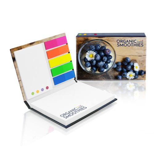 Sticky notes set in hardcover Sticky notes set in hardcover