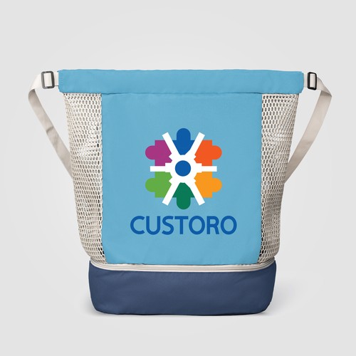 Sac à cordon Neri en maille recyclée – 34 L Sac à cordon Neri en maille recyclée – 34 L
