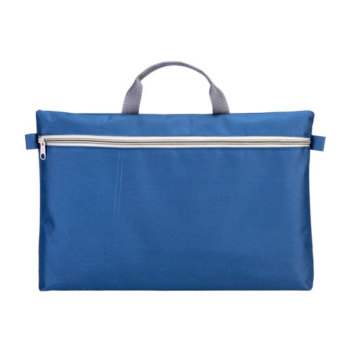 600d polyester document folder, with handle and zipper closure