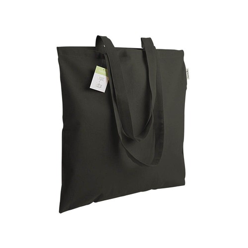 140 g/m2 organic cotton shopping bag, long handles 140 g/m2 organic cotton shopping bag, long handles