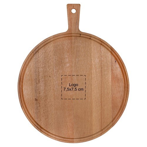 Plank rond met handvat beuken ⌀ 35 cm Plank rond met handvat beuken ⌀ 35 cm