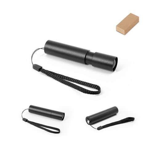 BRUCE. Rechargeable flashlight made from recycled aluminum (100% rAL) with 30 mm extendable tip BRUCE. Rechargeable flashlight made from recycled aluminum (100% rAL) with 30 mm extendable tip
