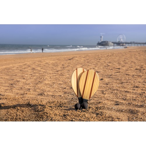 Houten frescobol tennis set