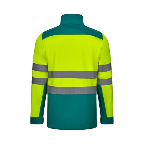 VL HESTIA. Two-tone soft shell jacket (280g/m²), in polyester (96%) and elastane (4%)