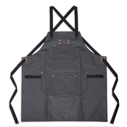 Tablier en toile enduite et cuir Tablier en toile enduite et cuir