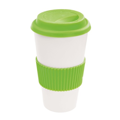 Bicchiere ceramica con coperchio. 450ml Marit Bicchiere ceramica con coperchio. 450ml Marit