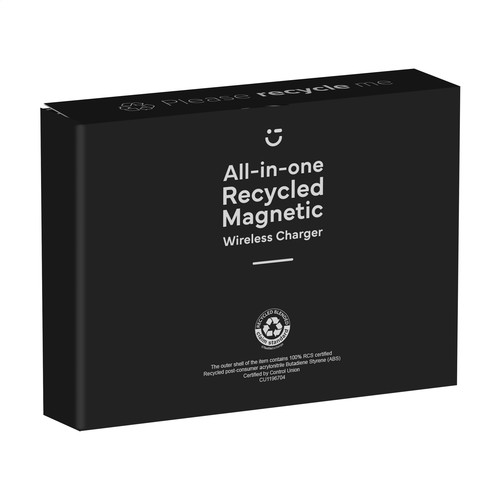 All-in-one RCS Recycled 15W Magnetic Wireless Charger All-in-one RCS Recycled 15W Magnetic Wireless Charger