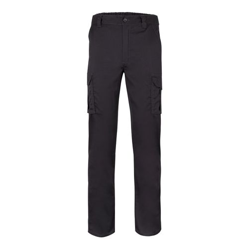 VL LUGH. Pantalon stretch, multipoches (240g/m²) en coton (46%), EME (38%) et polyester (16%)