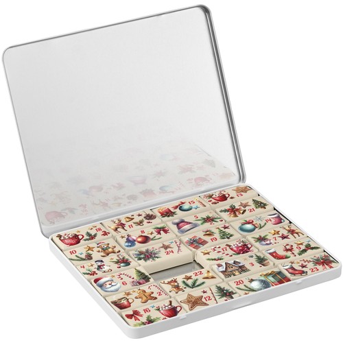 Advent Calendar Decorative Tin