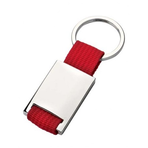 KEYCHAIN SATIN - NYLON RED