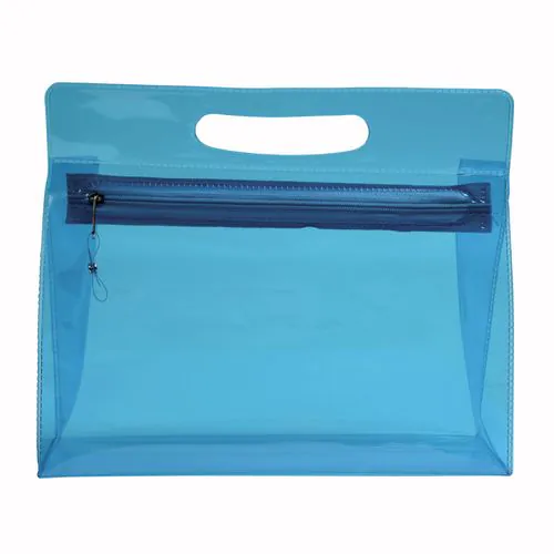 Belleza en PVC con cierre de cremallera y asa