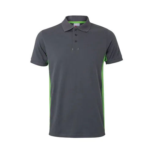 VL SUPAY. Polo bicolore piqué (180g/m²), a maniche corte, in cotone (60%) e poliestere (40%)