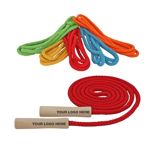 Skipping rope with handles - cotton in special colors Skipping rope with handles - cotton in special colors