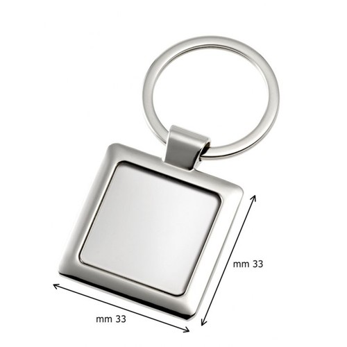 PORTE-CLÉS AVEC CREUX CARRÉ 25x25 mm