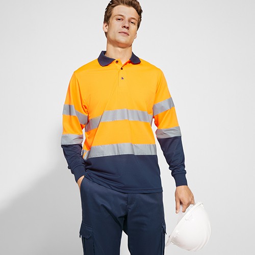 High-vis polo shirt POLARIS L/S