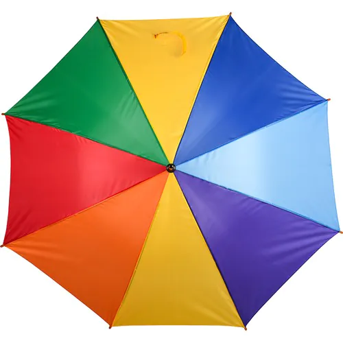 23” RAINBOW AUTOMATIC WOOD UMBRELLA IN 190T POLYESTER 23” RAINBOW AUTOMATIC WOOD UMBRELLA IN 190T POLYESTER