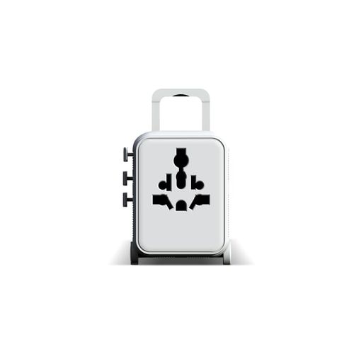 Xoopar Luggie GaN World Travel Adapter Trolley