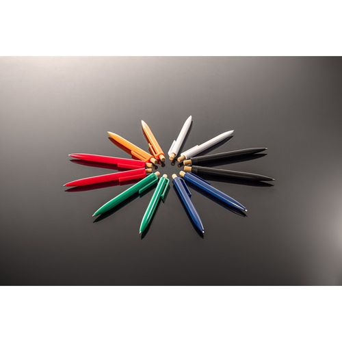 ZARA. Recycled ABS (100% rABS) ballpoint pen with bamboo button ZARA. Recycled ABS (100% rABS) ballpoint pen with bamboo button